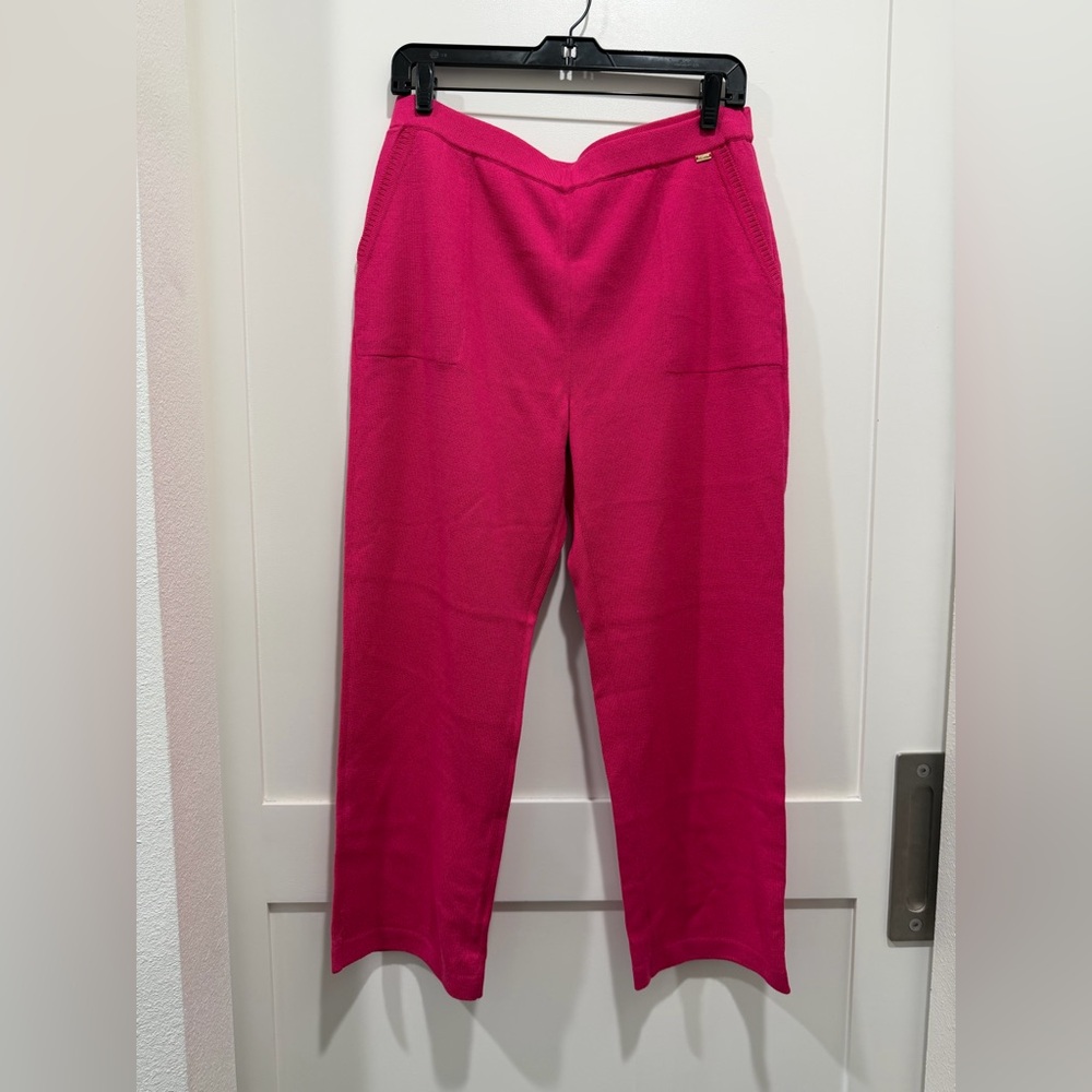 St John Yellow Label Knit Pants M Pink Fuchsia Santana 2017